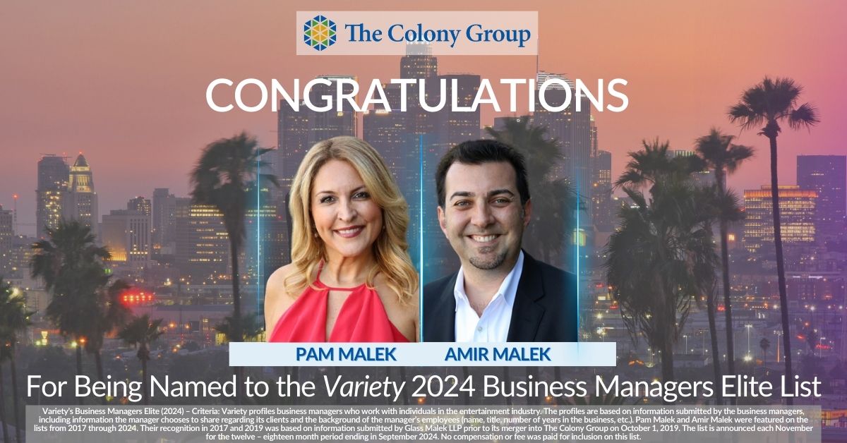 Amir Malek and Pam Malek Honored as Variety’s Business Managers Elite of 2024 for the Eighth Consecutive Year